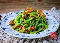 肉丝炒蒜苔的做法图解15