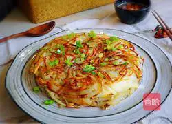 葱香土豆丝饼的做法图解9