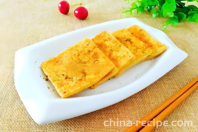 The recipe for dried cumin tofu
