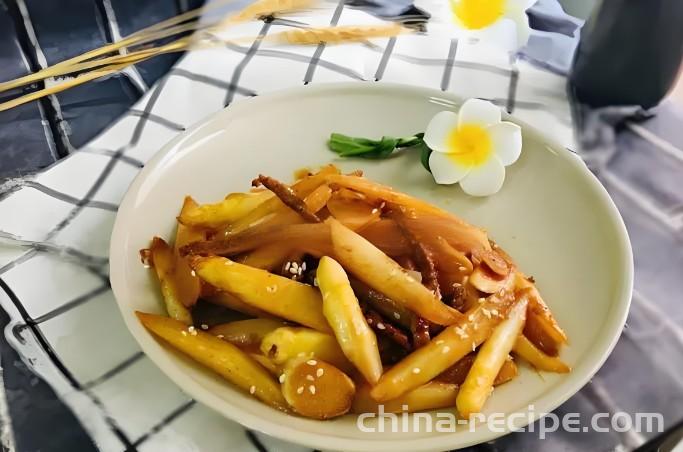 The method of making crispy fried white asparagus