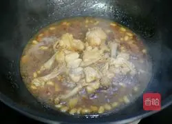 黄豆焖鸡锤的做法图解9