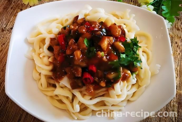 The method of making mushroom meat braised