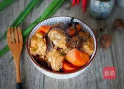 榛蘑炖鸡腿的做法图解10