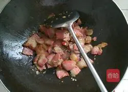 腊肉干煸豆角的做法图解7