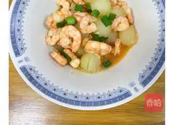 虾仁炖冬瓜球的做法图解4