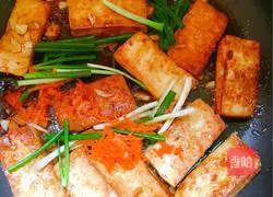 椒盐干煎豆腐的做法图解6