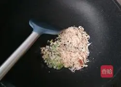 快菜炒海米的做法图解3