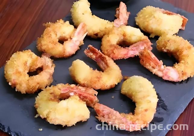 The method of making Golden Phoenix Tail Shrimp