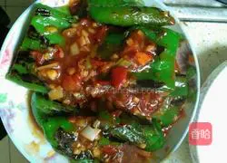 红烧虎皮青椒的做法图解7