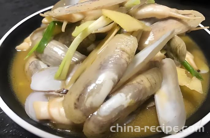 The method of frying the Son of God with scallions and ginger
