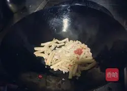 茄子肉末ฅ的做法图解5