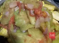 西红柿炒茄子配炒馍的做法图解6