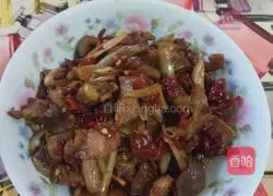 酸藠头炒鸡杂的做法图解11