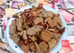 五花肉炒猪肝的做法图解9
