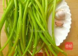 辣炒空心菜梗的做法图解1