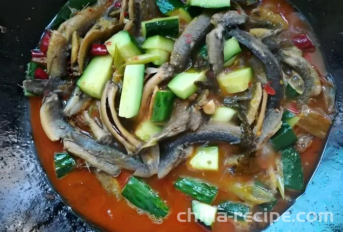 The recipe for spicy loach