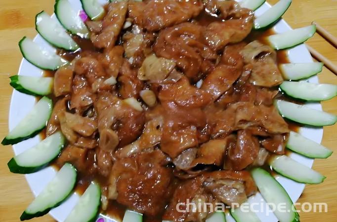 The method of making Tianjin style single gluten