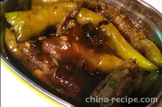 The recipe for making meat with low appearance pepper