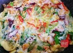 韩式海鲜葱饼的做法图解12