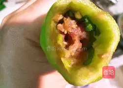 低颜值的尖椒酿肉的做法图解3