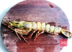 番茄焖大虎虾的做法图解3