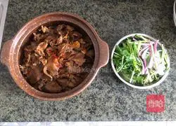 沙锅焗牛舌的做法图解16