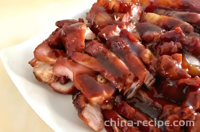 Method for making rice cooker honey sauce char siu