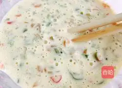 尖椒鸡蛋饼的做法图解4