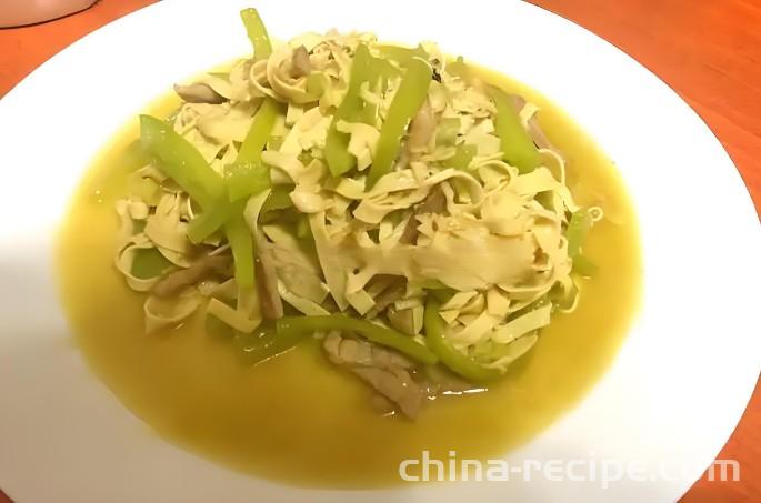 Recipe for Spicy Pepper Dried Tofu