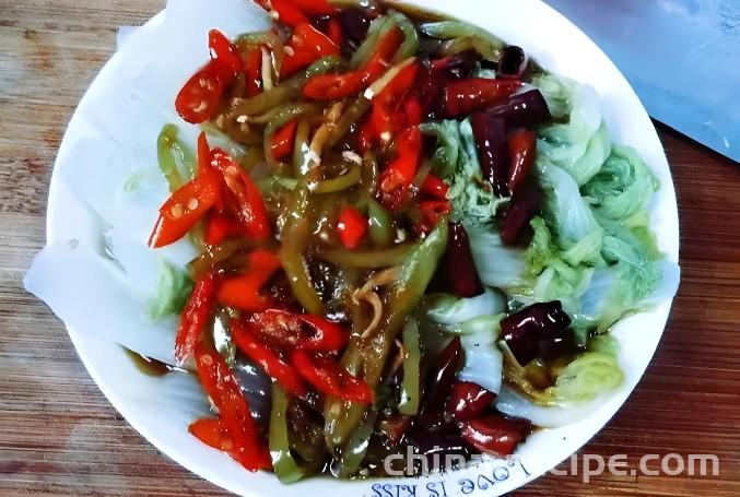 The recipe for coral cabbage