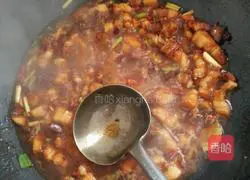 菠萝红烧肉的做法图解4
