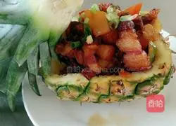 菠萝红烧肉的做法图解6