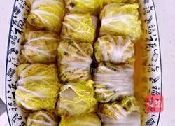 蒸白菜肉卷的做法图解3