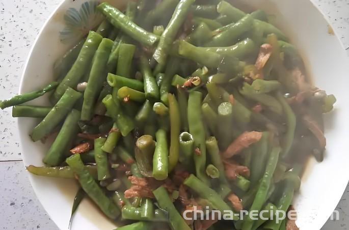 The method of making pan fried beans