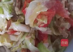 番茄油渣炒白菜的做法图解6