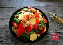 马蹄炒鸡肉的做法图解13