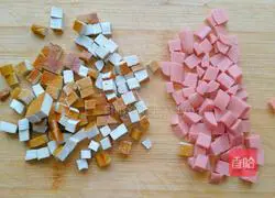 豌豆炒豆干的做法图解3