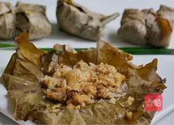 荷叶糯米鸡的做法图解7