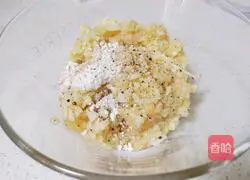 苹果鸡肉丸的做法图解3