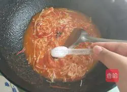 西红柿炒金针菇（下饭必备）的做法图解7
