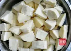 白红薯炖排骨的做法图解2