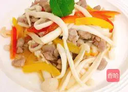 海鲜菇炒肉沫的做法图解8