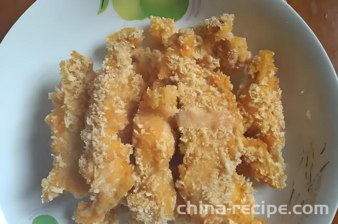 The recipe for crispy chicken fillet