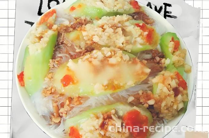 The method of making Golden Garlic Silk Melon Gu