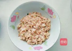 香菇糯米珍珠丸子的做法图解4