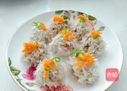 香菇糯米珍珠丸子的做法图解7