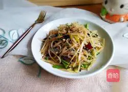 豆豉炝拌青椒土豆丝的做法图解24