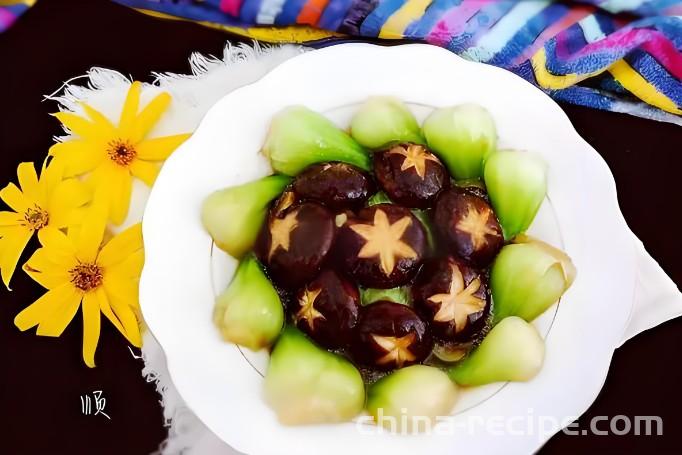 The recipe for shiitake mushrooms and tangcai