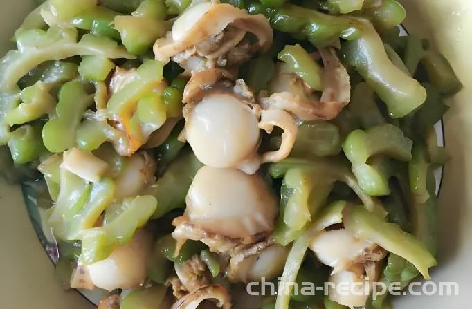 The recipe for bitter melon scallops