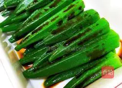 蒜香蒸秋葵的做法图解4